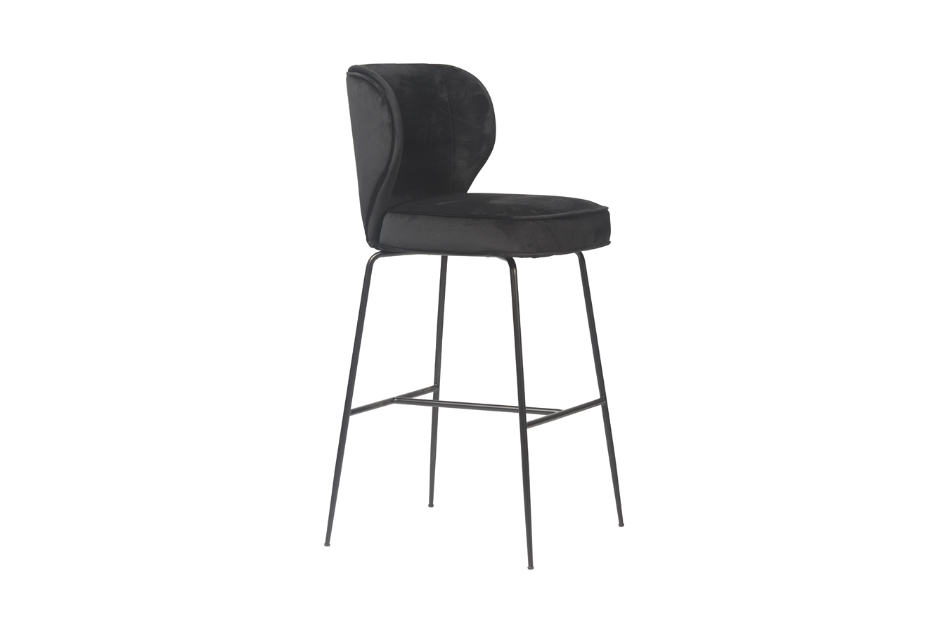 Illustration 2 du produit Tabouret Wayne Noir Pied Noir