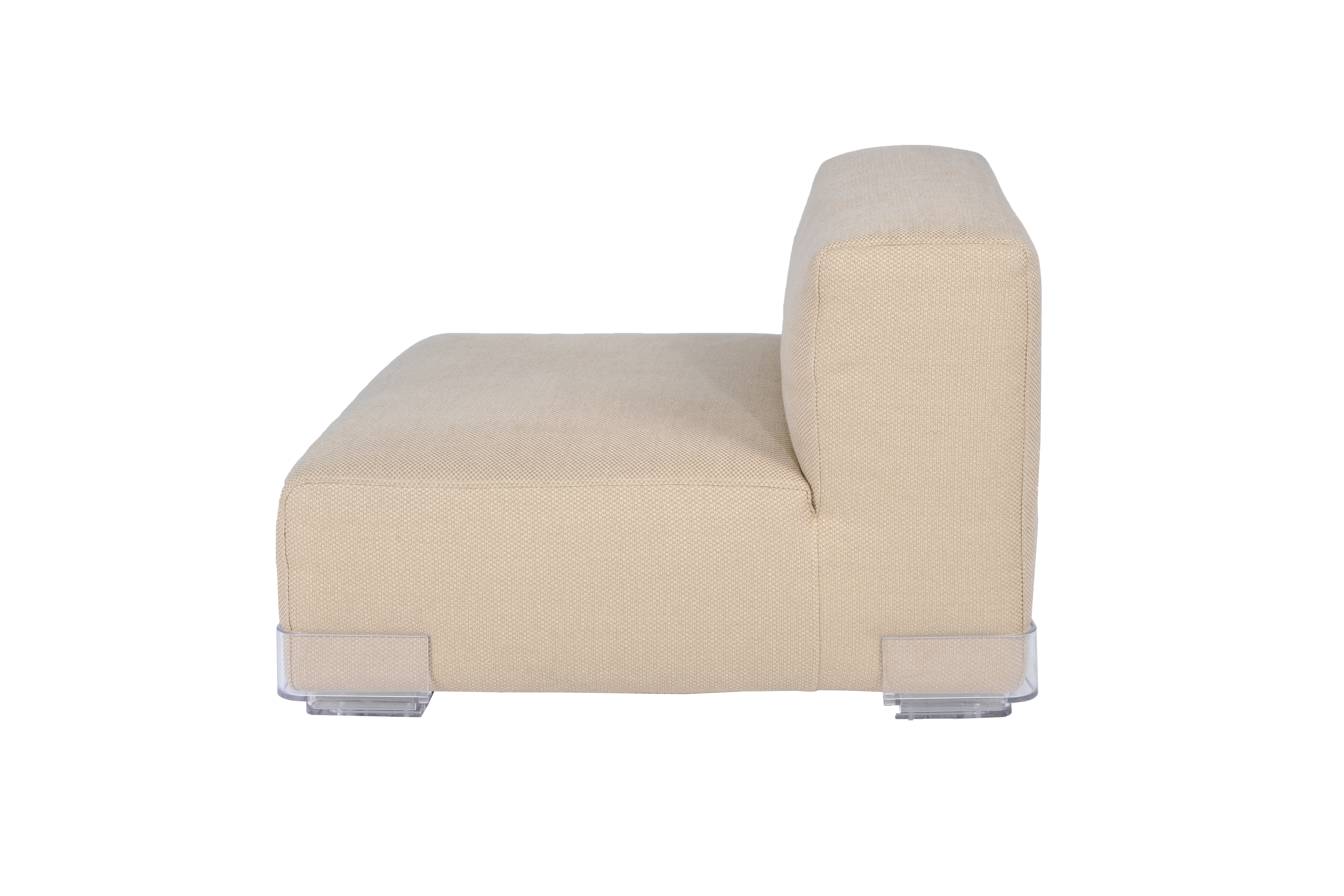 Illustration 3 du produit Plastics Low Armless Chair Beige