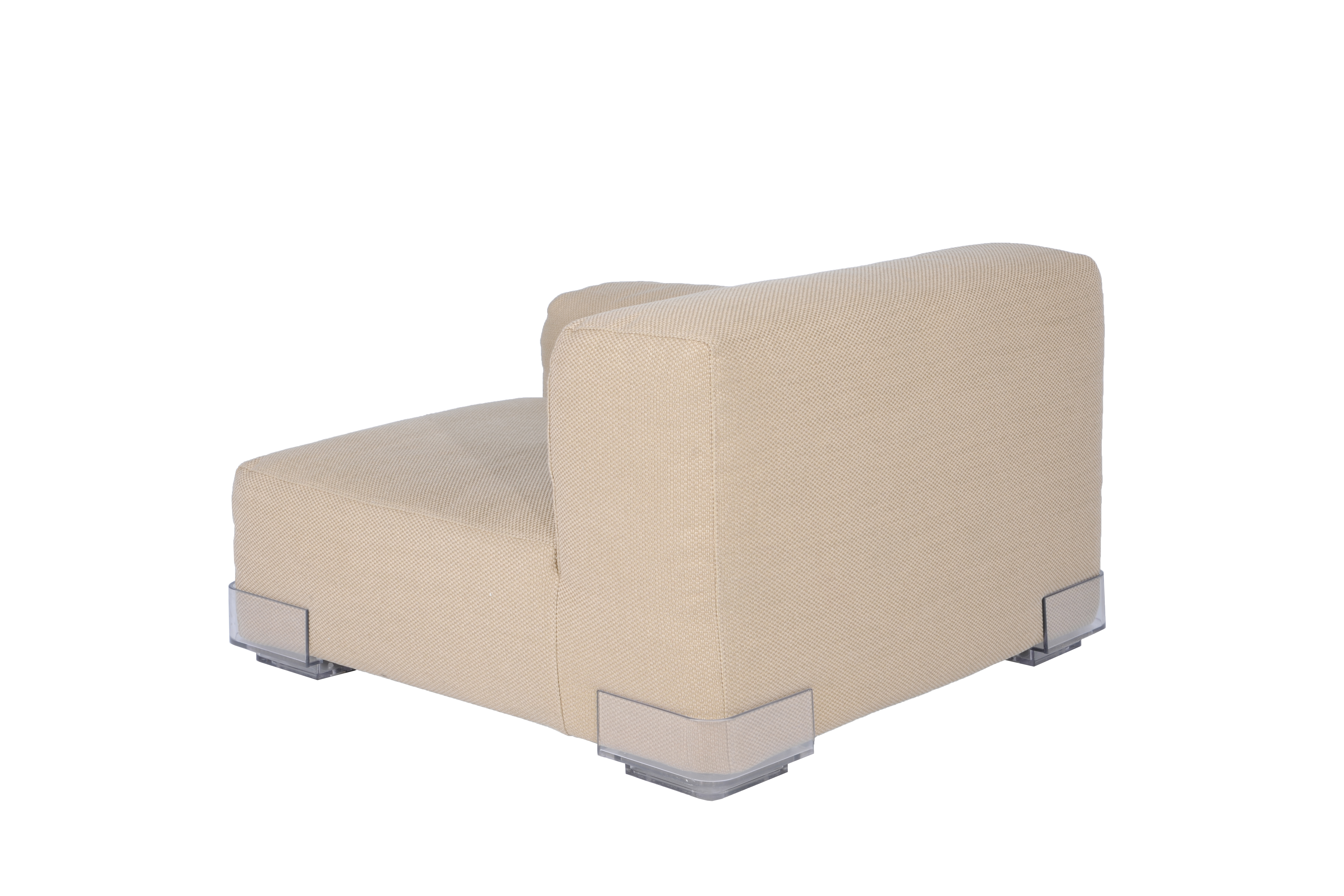 Illustration 4 du produit Plastics Low Armless Chair Beige