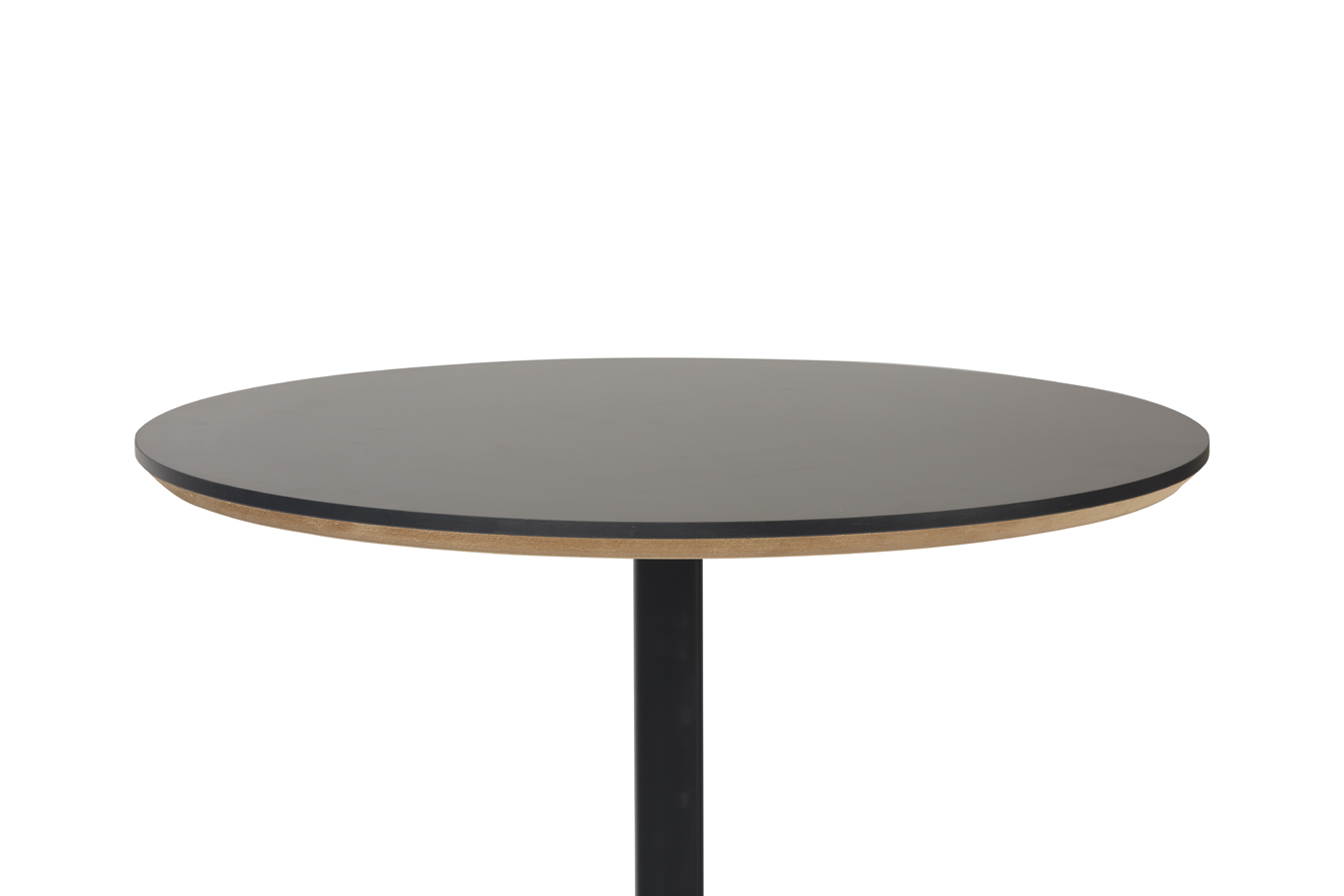 Illustration 2 du produit Marielle Pedestal Table Black Round Black Foot