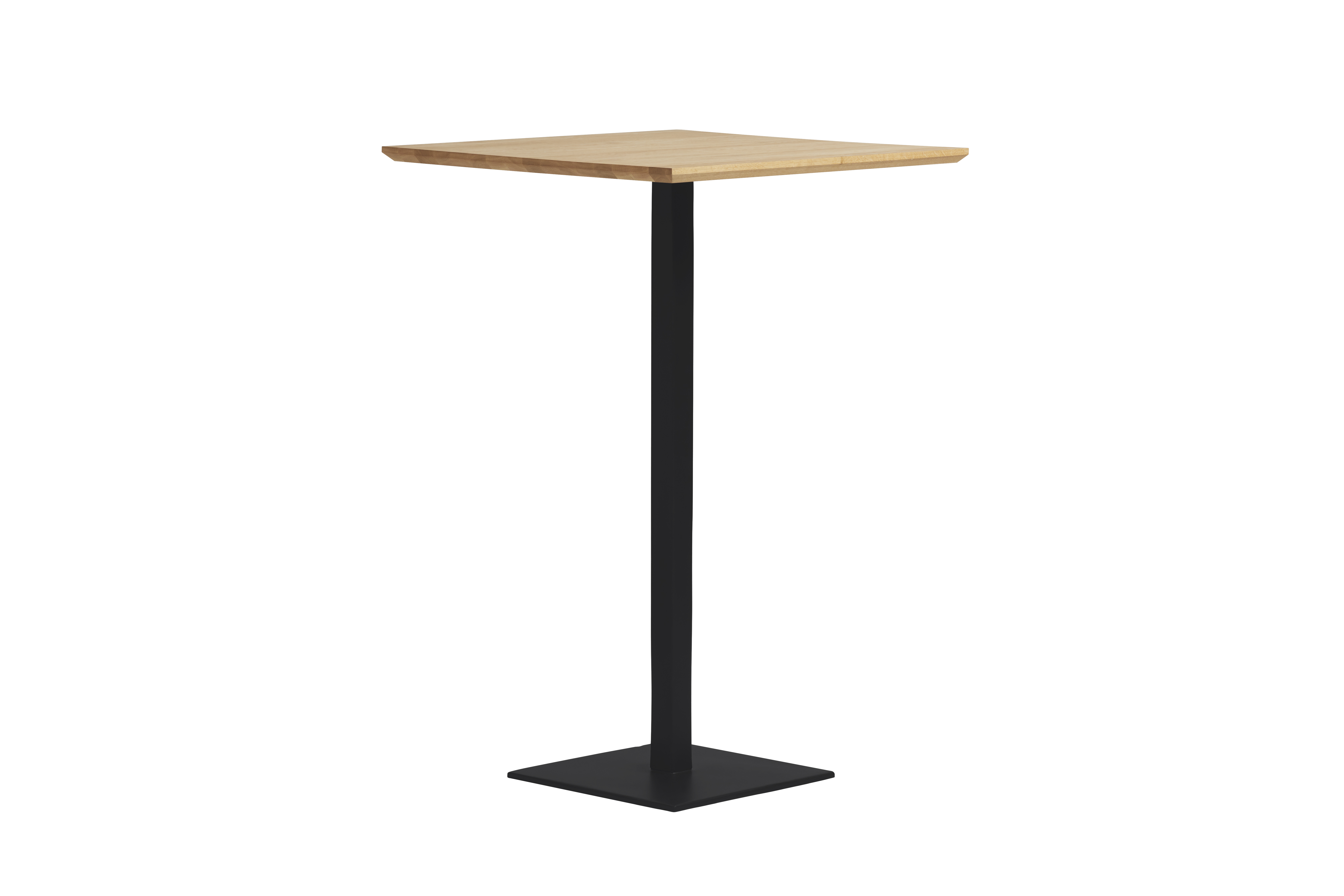 Illustration 2 du produit Marielle High Table Oak Beveled Black Foot