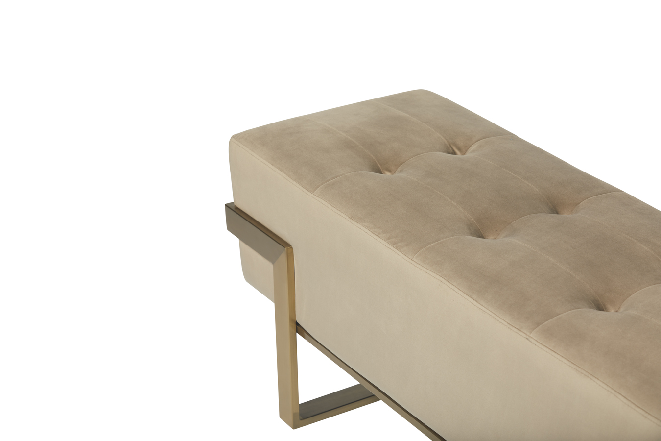 Illustration 3 du produit Cisco velvet taupe bench