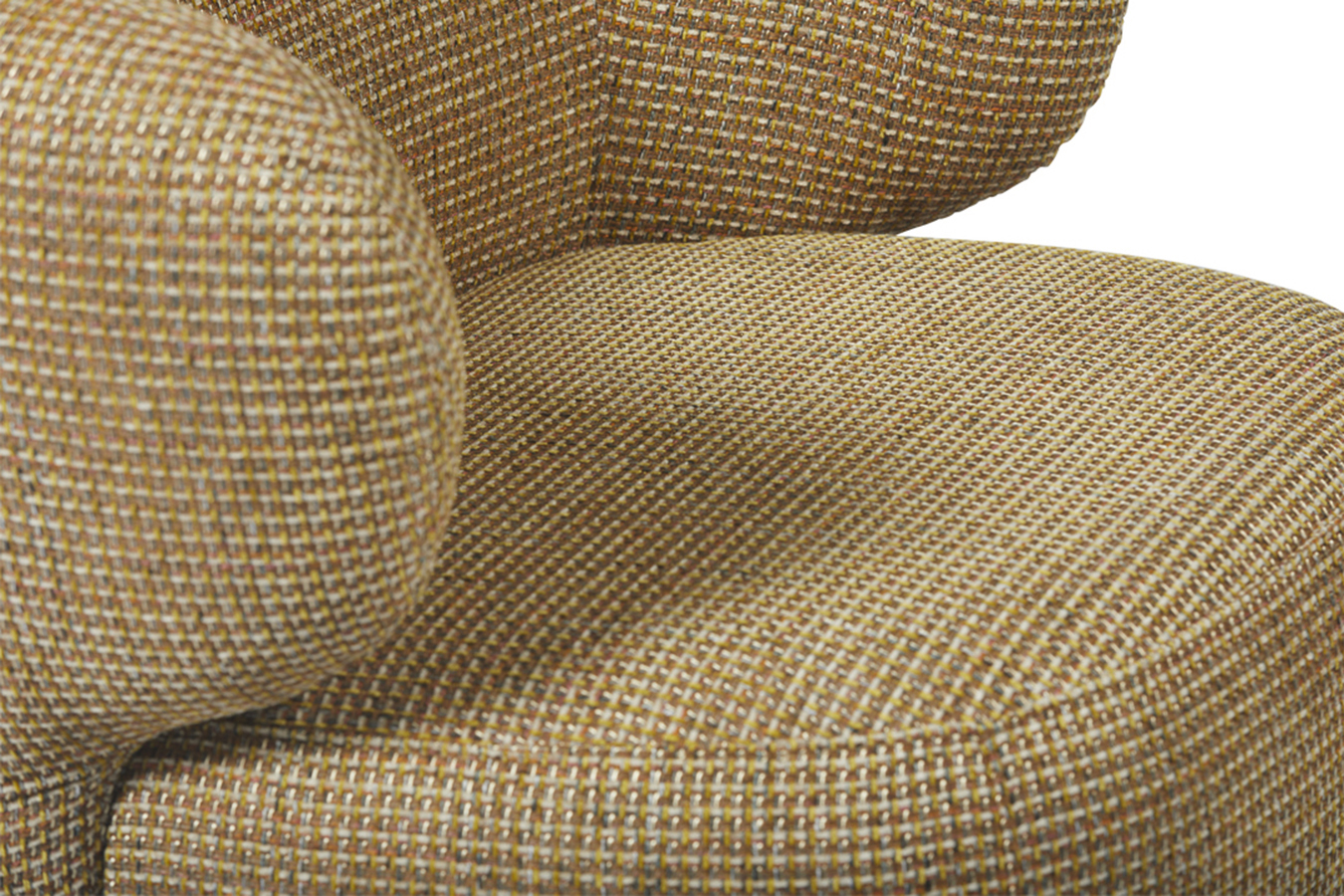 Illustration 3 du produit Fauteuil Giulia Tweed Jaune