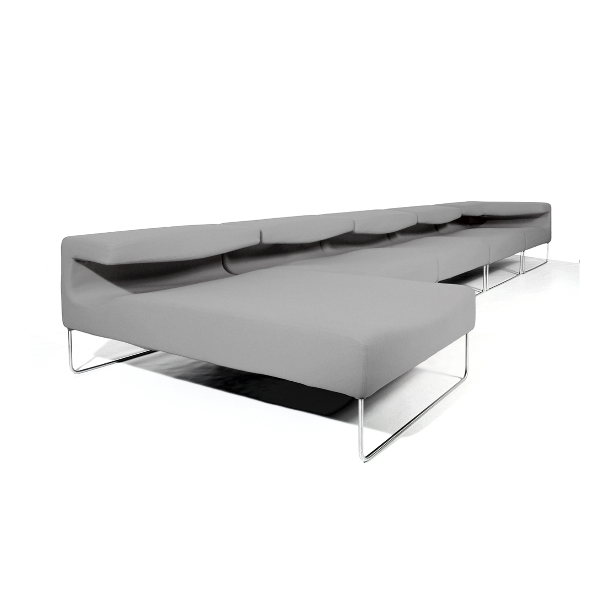 Illustration 1 du produit Meridienne Lowseat Grey