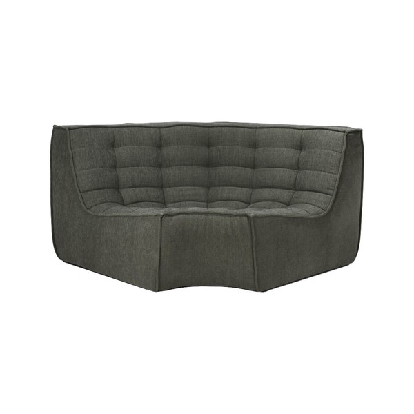 Product illustration Corner straight N701 Low Armless Chair Dark Grey