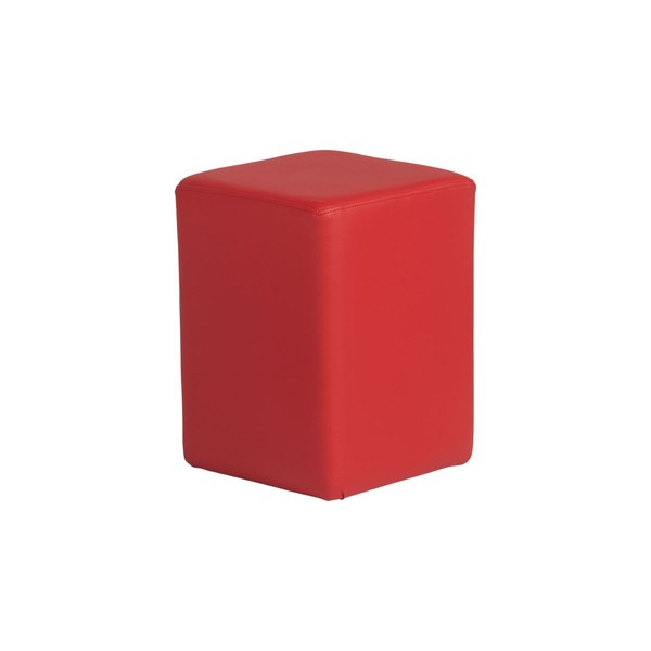 Illustration du produit Pouf Cube Rouge