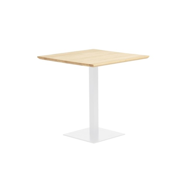 Product illustration Chêne Biseauté Pedestal Table White