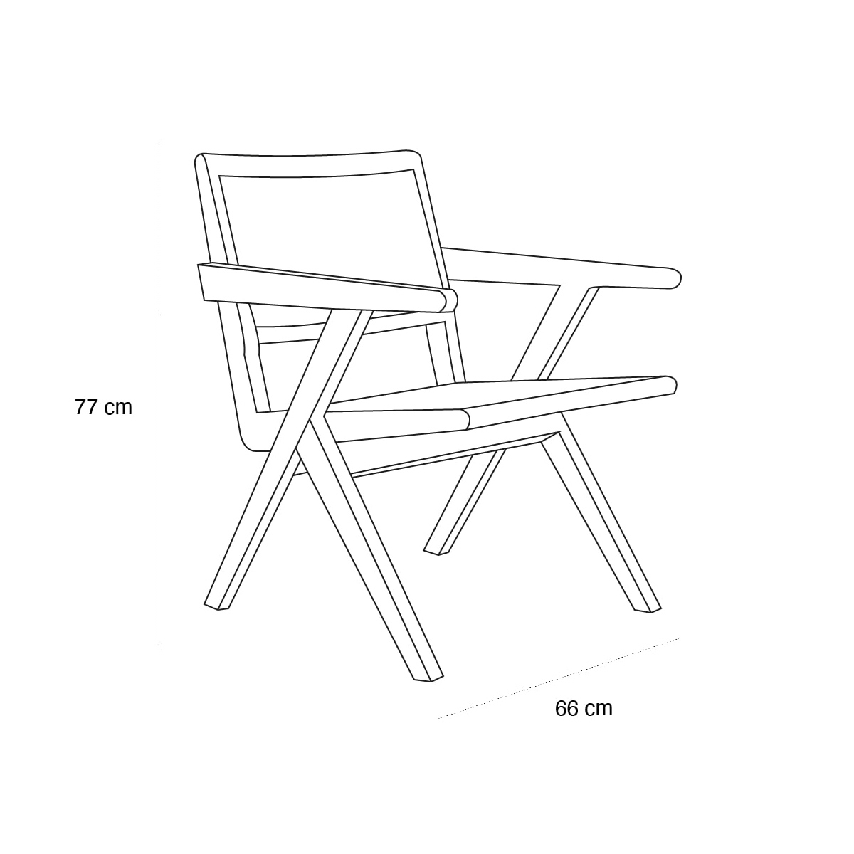 Product schematic Chaise Retro