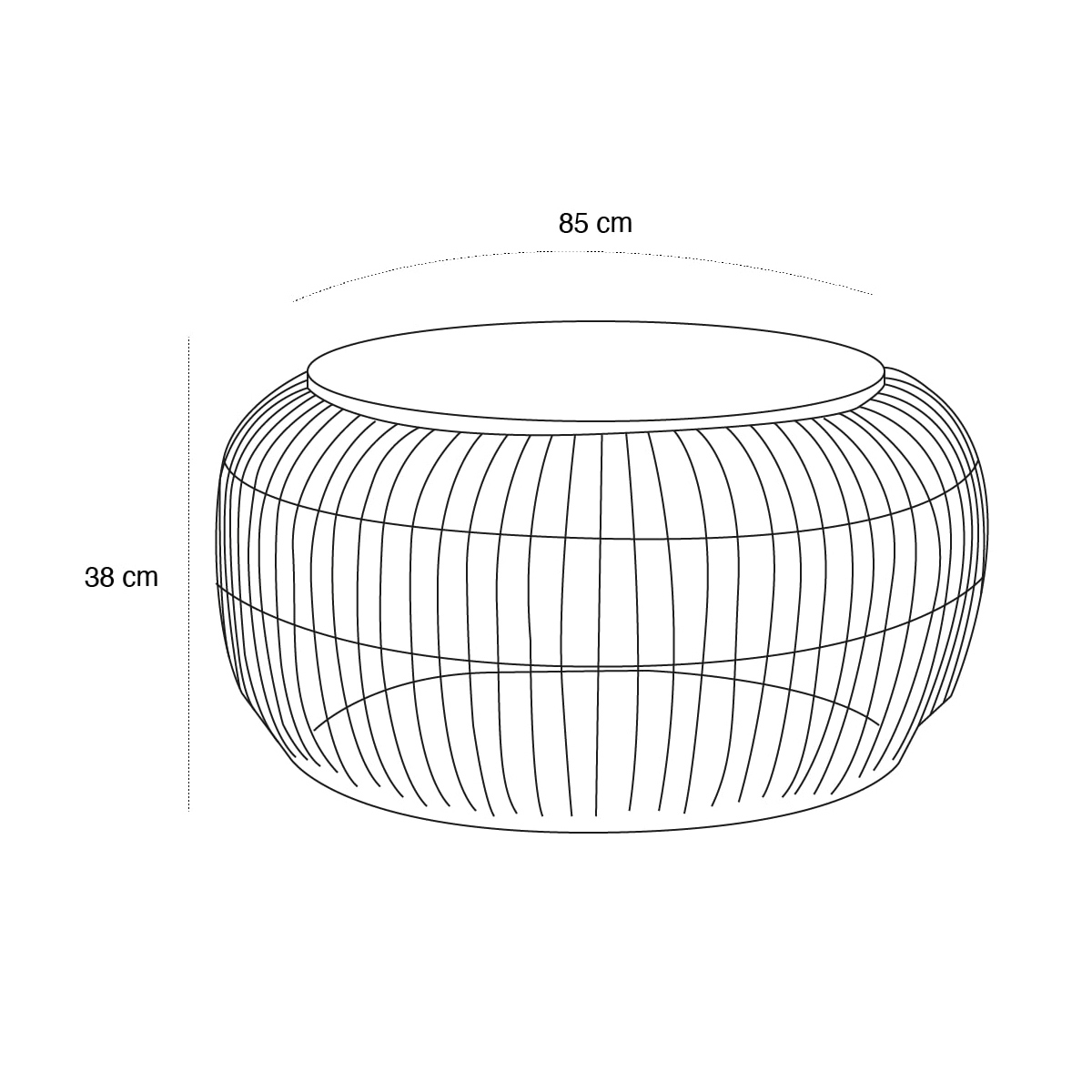 Schéma du produit Table basse Tara