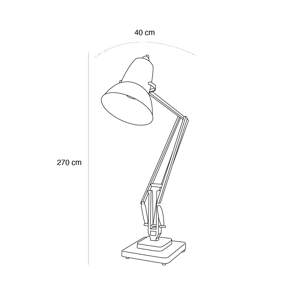 Schéma du produit Lampadaire Giant Black