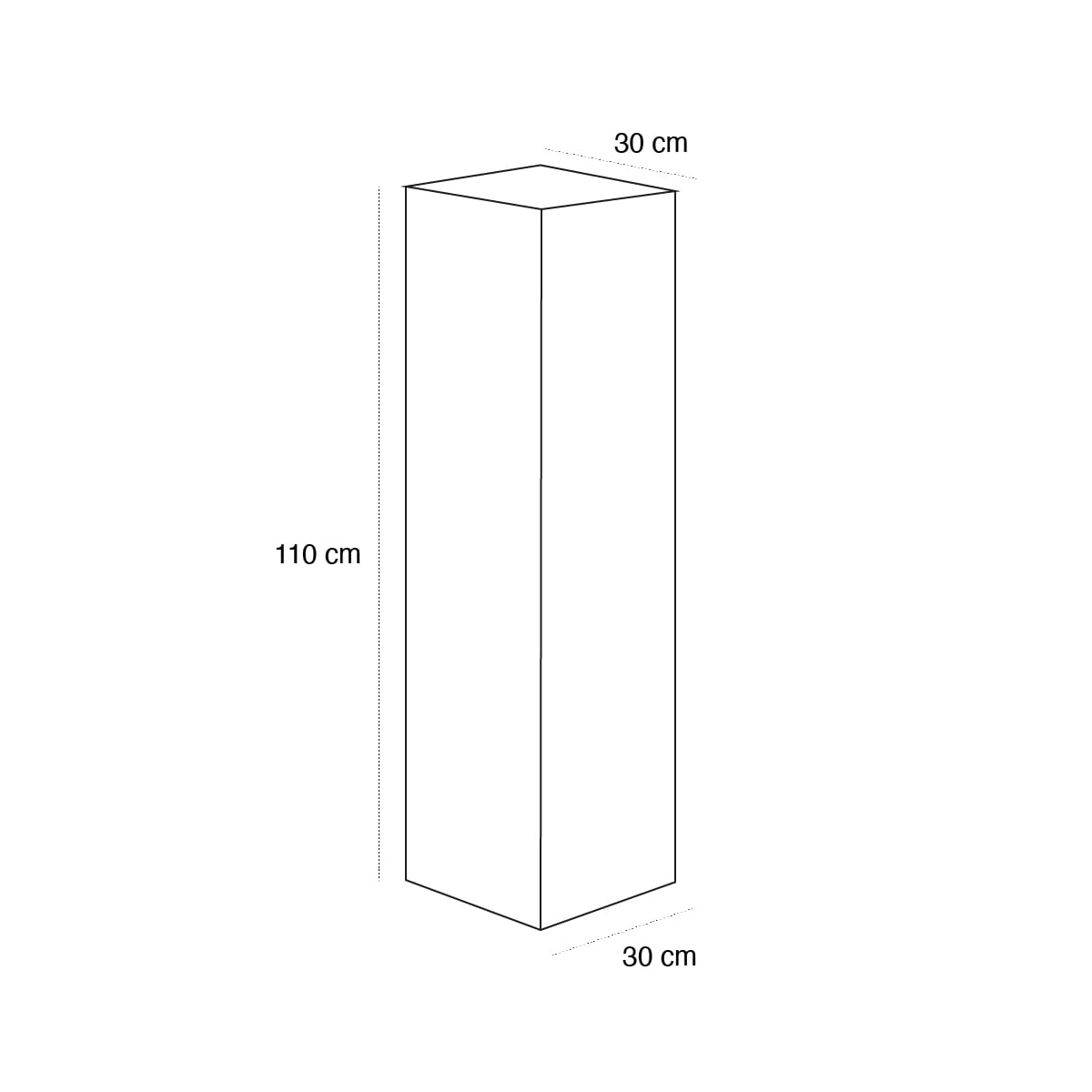 Schéma du produit Stèle Le Pavé 110*30*30