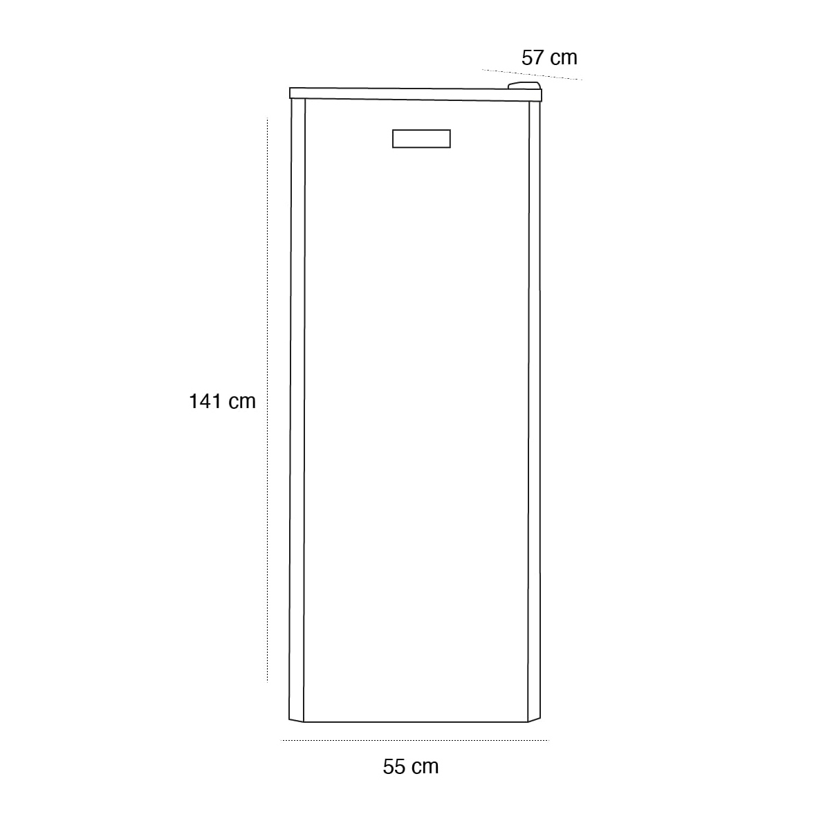 Schéma du produit Réfrigérateur Blanc 225 L